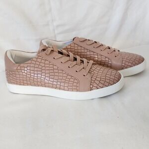 Katy Perry The Rizzo Sneakers Faux Croc Embossed Lace Up Casual Shoes 8.5